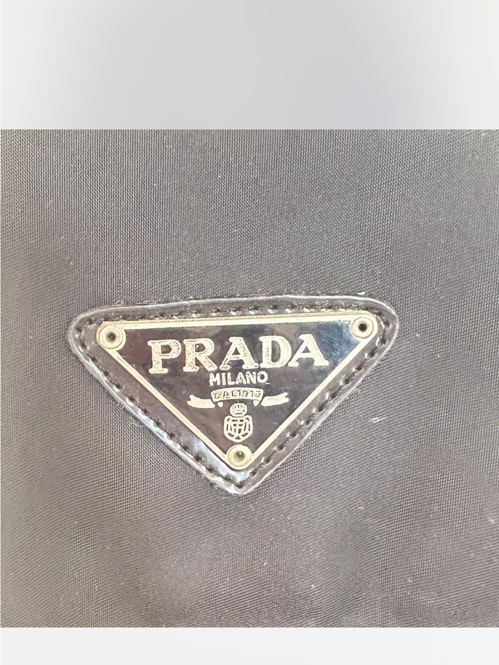 Prada Black Nylon Drawstring Backpack with Front Pockets - Picture 2 of 6